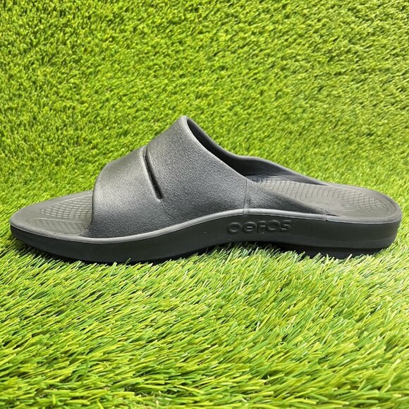 Oofos OOahh Mens Size 13 Black Walking Outdoor Sport Recovery Slide Sandals main image 6